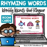 Rhyming Words Activities | Boom Cards