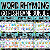 Rhyming Words Card Game Bundle | Phonics Center Activity T