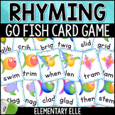 Rhyming Words Card Game | CCVC Phonics Center Activity Task Cards