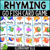 Rhyming Words Card Game | CVCE Phonics Center Activity Task Cards