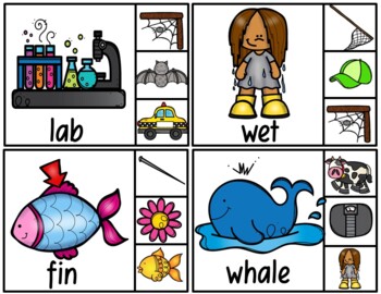 Rhyme Clip Cards Printable Phonological Awareness Activity