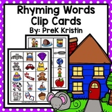 Rhyming Words Clip Cards