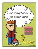Rhyming Words File Folder Game