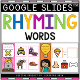 Rhyming Words Google Slides™ Kindergarten First Grade Phonics