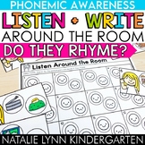 Rhyming Words Phonemic Awareness Write the Room Literacy Centers