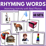 Rhyming Words Picture Cards Special Education Autism Liter