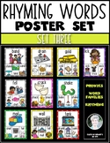 Rhyming Words Posters for Kindergarten & First Grade Readi