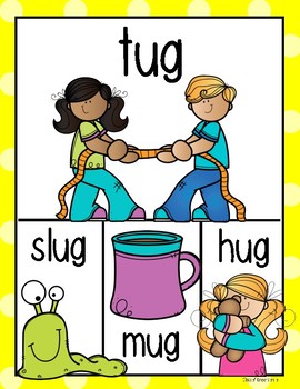 Rhyming Words Posters for Kindergarten & First Grade Reading ELA Set Two