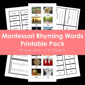 Preview of Rhyming Words Printable Pack