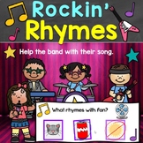 Rhyming Words, Rhymes Digital Boom Cards Distance Learning