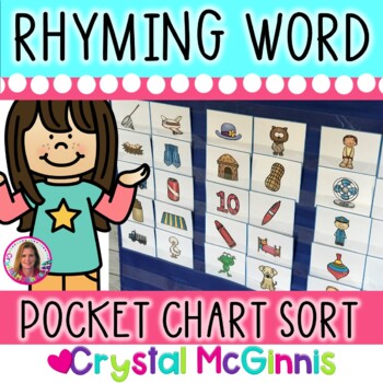 Preview of Rhyming Words | Rhyming Picture Cards Center | Kindergarten Rhyming Activity