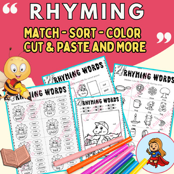 Preview of Rhyming Words | Rhyming Worksheets | Rhyming Activities & More