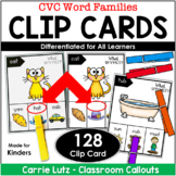 CVC Word Families – Clip Cards