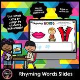 Rhyming Words Slides - Distance Learning