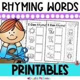 Rhyming Words Worksheets | 10 Cut & Paste Rhyming Printabl