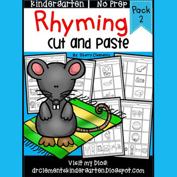 Preview of Rhyming Worksheets | Cut and Paste