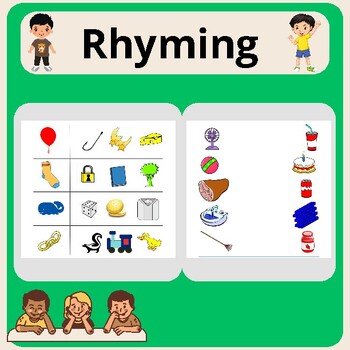 Preview of Rhyming Worksheets For Kindergarten