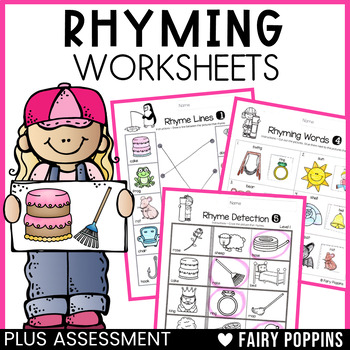 Preview of Rhyming Worksheets | Phonological Awareness Activities (Rhyming Words)