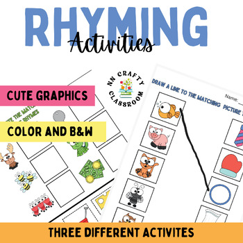 Preview of Rhyming Worksheets | Rhyming Words & Rhyming Activities