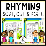 Rhyming Worksheets | Sort, Cut, and Paste Rhyming Pairs