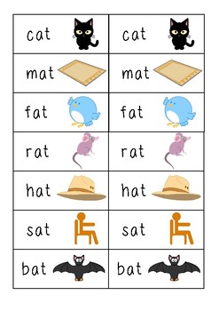 Preview of Rhyming sort / word family houses #