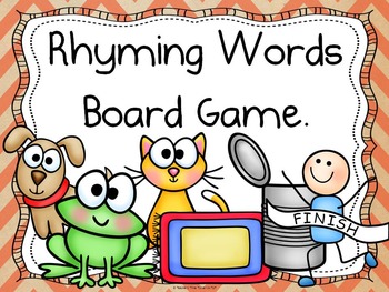 Preview of Rhyming words board game