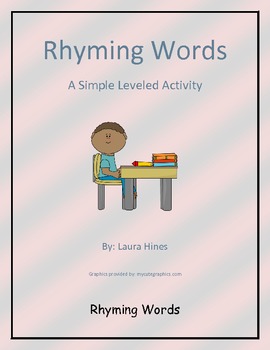 Preview of Rhyming words leveled worksheet