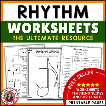 Preview of Music Theory Worksheets - Rhythm - Middle School Music