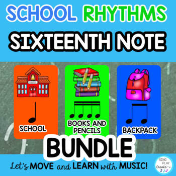 Preview of Rhythm Activities BUNDLE: {Sixteenth Notes} Video, Google Apps School Time