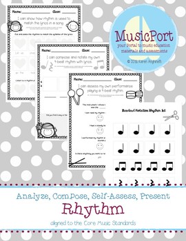 Preview of Rhythm:  Analyze, Compose, Self-Assess & Present bundle