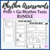 Rhythm Assessments for elementary music tests or exit tickets