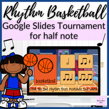 Preview of Rhythm Basketball Tournament // Half Note Music Game for Elementary Music Lesson