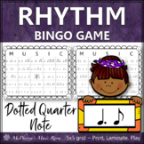 Rhythm Bingo Game for Music Dotted Quarter Note