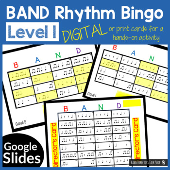 Preview of Rhythm Bingo - Level 1 (Print or Digital Google Slides)