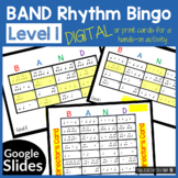 Rhythm Bingo - Level 1 (Print or Digital Google Slides)