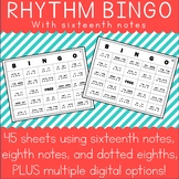Rhythm Bingo with Sixteenth Notes