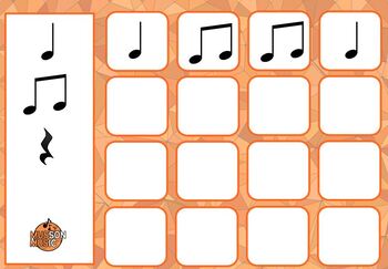 Preview of Rhythm Builder (SMART) - Crotchets, quavers, rests, quarter notes, eighth notes