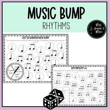 Preview of Rhythm Bump Board Game for Elementary Music