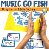Rhythm  Reading Matching Card Game Activity - Sixteenth (1
