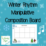 Rhythm Cards Composition Board Winter Theme--Ta, Titi, Rest