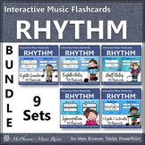 Rhythm Cards Interactive Elementary Music Flashcards Bundle