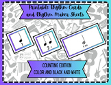 Rhythm Reading Center: Rhythm Cards Using Counts and Rhyth