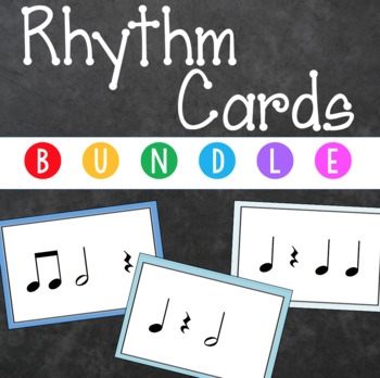 Preview of Printable Music Rhythm Reading Flash Cards