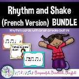 Rhythm Cards with Brain Breaks (FRENCH):  BUNDLE