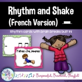 Rhythm Cards with Brain Breaks (FRENCH):  Half Rest