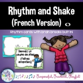 Rhythm Cards with Brain Breaks (FRENCH): Whole Note