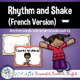 Rhythm Cards with Brain Breaks (FRENCH): Whole Rest