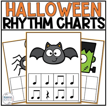 Preview of Rhythm Charts | Music Composing | Halloween