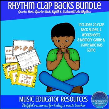 Preview of Rhythm Clap Backs BUNDLE
