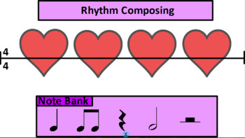 Preview of Rhythm Composing Flipchart - Second Grade